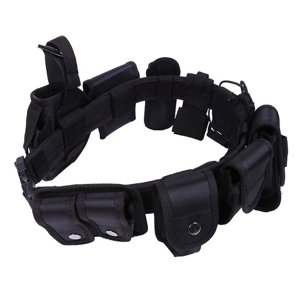 Outdoor Sports Army Hunting Shooting Paintball Gear Airsoft Army Shooting 10 in 1 Tactical Belt with Pouches SO10-102