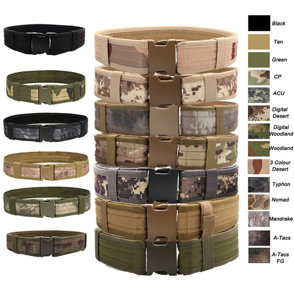 Outdoor Sports Army Hunting Camo Equipment Camouflage Shooting Paintball Gear Airsoft Army Hunting Shooting Tactical Belt SO10-011