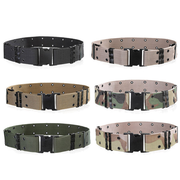 Outdoor Sports Army Hunting Camo Gear Camouflage Shooting Paintball Gear Airsoft Army Hunting Shooting Tactical Belt SO10-001