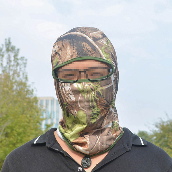 New Tactical Full Face Mask Hood Headgear Caps Camouflage Hunting Hat Winter Neck Warm Headwear Camo Masks P-46