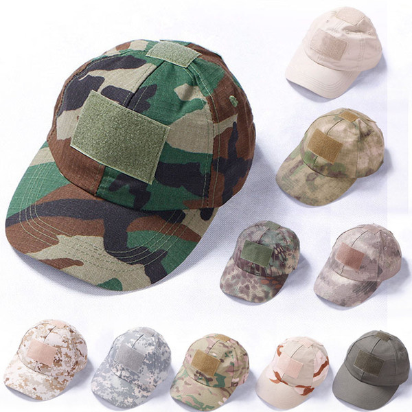 10 Styles Camouflage Baseball Cap Army Tactical Combat Hat Mens Women Outdoor Hunting Cycling Hiking Camping Hats Adjustable G701F