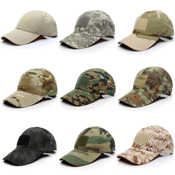 2018 Outdoor Sport Snapback Caps Camouflage Hat Simplicity Tactical Camo Hunting Cap Hat For Men Adult Cap