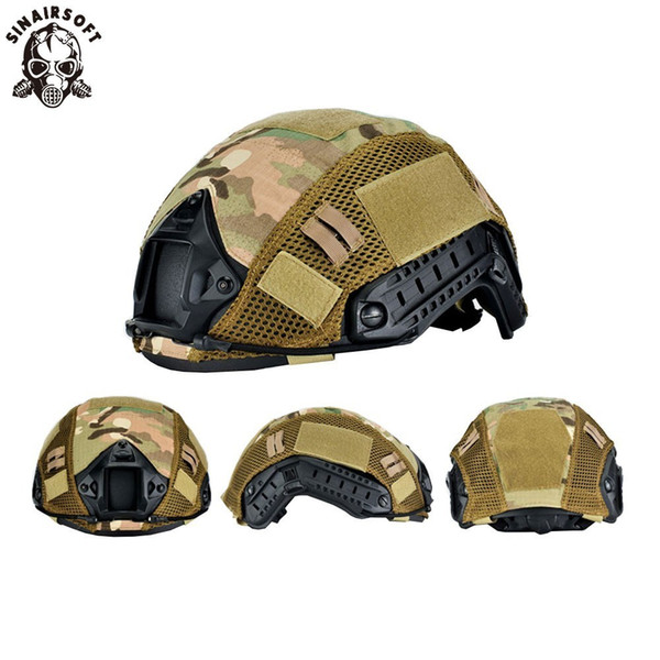 Sinairsoft Tactical FAST Helmet Cover Hunting Helmet Cover Airsoft Paintball War Game Gear For BJ PJ MH Head Circumference 52-60cm Helmet