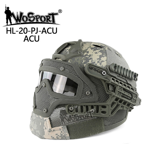 New Tactical Helmet BJ MH PJ ABS Mask with Goggle for Airsoft Paintball Army WarGame Motorcycle Cycling Hunting