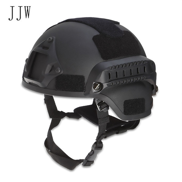 JJW Tactical Helmet Airsoft Gear Paintball Head Protector with Night Vision Sport Camera Mount Adjustable elastic belt