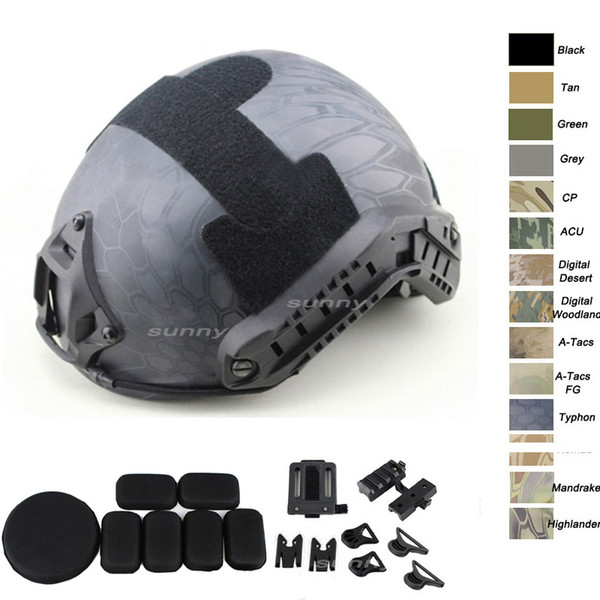 Outdoor Equipment Airsoft Paintabll Shooting Helmet Head Protection Gear ABS Simple Version MH Fast Tactical Airsoft Helmet