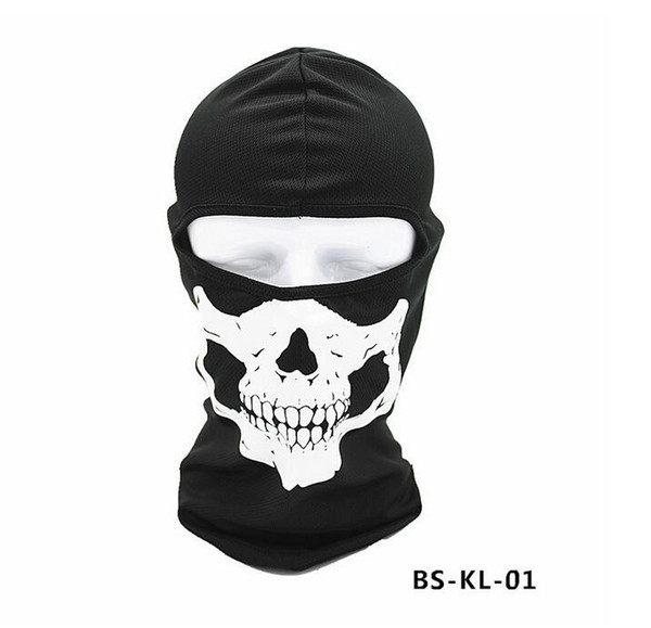 Motorcycle bicycle cycling skull hood outdoor sports Neck Face Cosplay Mask Skull Mask Full Face Head Hood Protector Bandanas Party Masks