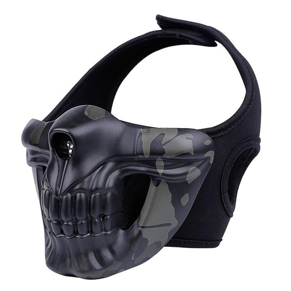 Halloween skull mask outdoor field masks airsoft paintball tractical hood Glory knight mask CS tactical protective equipment