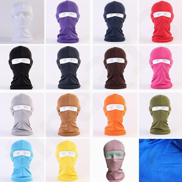 Hot Lycra Soft equipment Outdoors Riding Wind Proof Sunscreen Dustproof CS Mask Head Cover Anti-terrorism Mask Hats T7H003