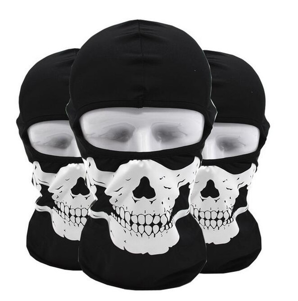 Tactical hood outdoor cycling Face masks ghost Skull head Mask Motorcycle Skiing Cycling Full Hood Halloween party cosplay costumes mask