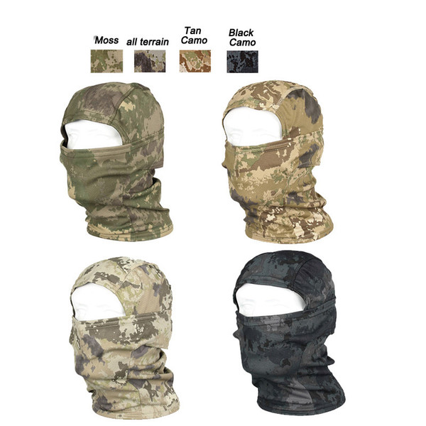 Outdoor Sports Gear Airsoft Paintball Shooting Equipment Full Face Protection Natura Pattern Mask Tactical Airsoft Camouflage Hood