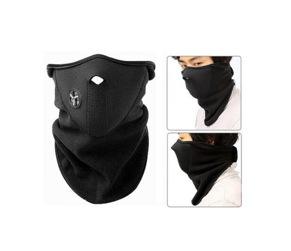 Warm and windproof riding winter outdoor men and women fleece bib cold sports face riding half face mask tactical mask