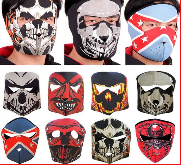 Skull head mask outdoor sport Skiing Cycling maks party cosplay ghost hood full face masks Tactical Hood