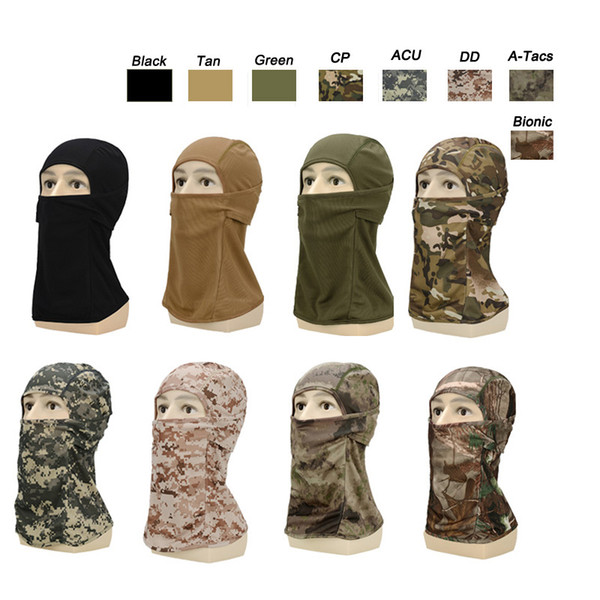 Outdoor Sports Airsoft Paintball Shooting Equipment Full Face Protection Gear Tactical Airsoft Camouflage Quick Drying Mask