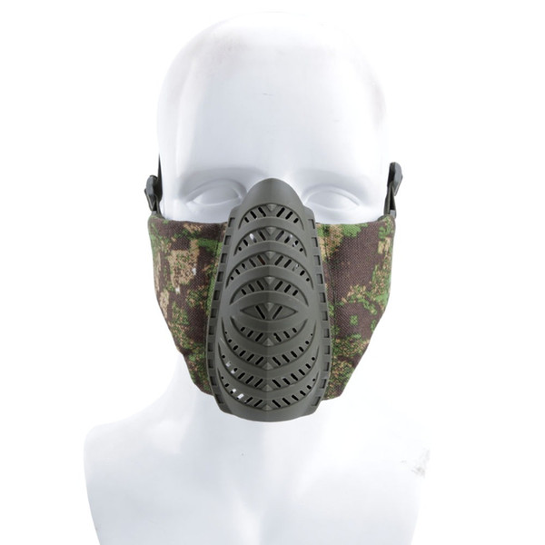 WoSporT Tactical Half Face Mask Airsoft Paintball Net Mesh Mask CS Hunting outdoor wargame Protective Mask