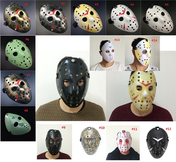 Archaistic Jason Mask Full Face Antique Killer Mask Jason vs Friday The 13th Prop Horror Hockey Halloween Costume Cosplay Mask in stock M932