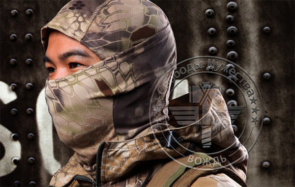 Wholesale Outdoor Tactical Hood Masks Cycling Jogging Men Women Masks Cycling Scarf Python Print Turban Chiefs Cap Sport Hoods Hat