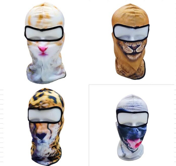 3D Animal mask Outdoor Sports bike Bicycle Cycling Motorcycle Masks Ski Tactical Hood Hat Veil Balaclava UV Protect Full Face Mask