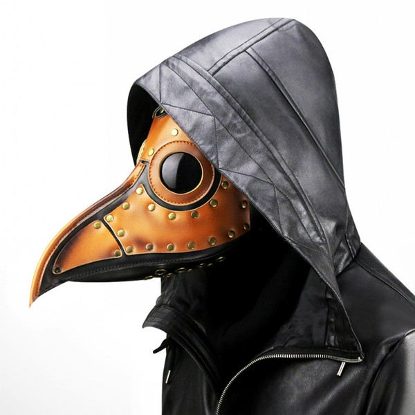 Retro Unisex Plague Bird Doctor Nose Cosplay Fancy Gothic Steampunk Retro Rock Mask for Masquerade Party Halloween G222S