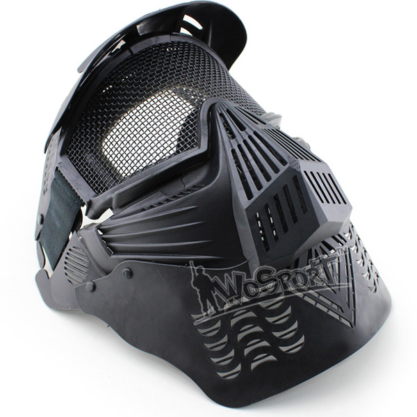 WoSporT Outdoor CS Transformers Ultimate Mask Steel Mesh Full Face Tactical WarGame tactical hood airsof tactical gear