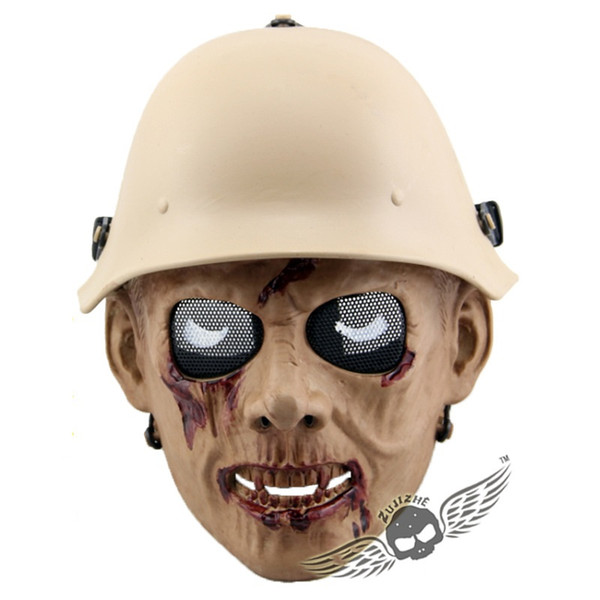 DC-13Tactical Plastic Mask The Walking Dead Masks CS Halloween Party Cosplay Zombie