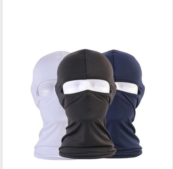 Wholesale Outdoor Protection Full Face Lycra Balaclava Headwear Ski Neck Cycling Masks Motorcycle Bike face Mask Tactical Hood