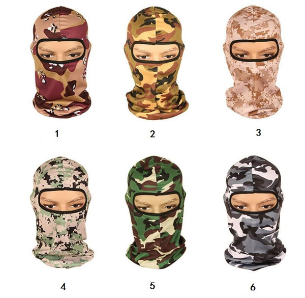 new Multicam Sports Camo Balaclava mask Airsoft Hunting Outdoor Camouflage Army Cycling Motorcycle Cap Hats Full Face Masks tactical hood