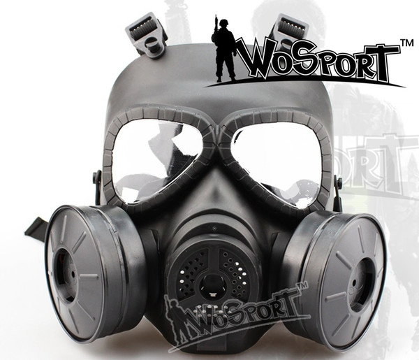 WoSporT Tactical Skull V4 Avengers Cosplay Toxic Full Face CS Wargame Airsoft Paintball Two Fan Safety Gas Mask