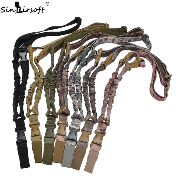 SINAIRSOFT One single Point Sling Multifunction Nylon Tactical Belt Airsoft Adjustable Strap Quick Release Buckle for Rifle Hunting Wargame