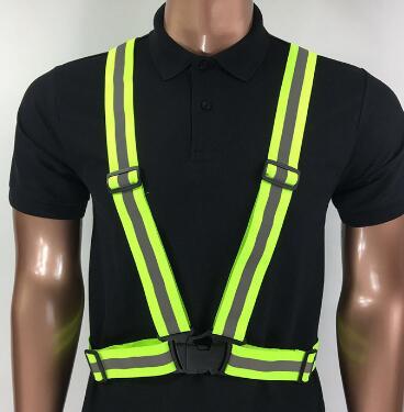 Safety Clothing Reflective 3M Fabric Material Strip Tap Band Vest Jacket Sports Outdoor Gear Wholesale