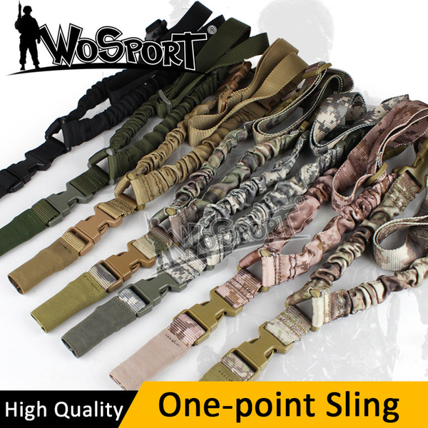 New Tactical Point Sling Adjustable Nylon Single High Quality Bungee Rifle Gun Sling System Strap Portable Rope