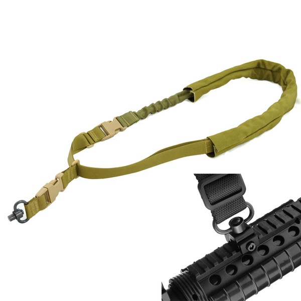 Tactical One 1 Point Sling Adjustable Nylon QD swivel Bungee Sling For Rifle Camera Gun and Outdoor Hunting Gun Accessories