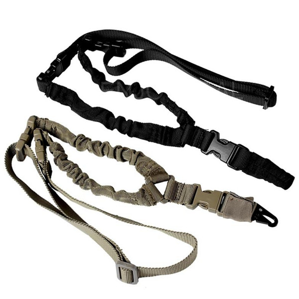 Tactical Gun Sling Adjustable 1 Single Point Bungee Rifle Strap System for Airsoft Hunting