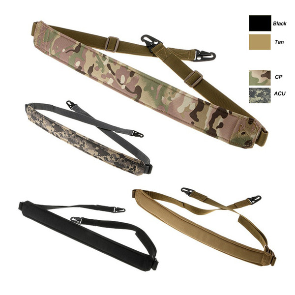 Outdoor Sports Shooting Paintball Gear Airsoft Strap Gun Lanyard Two Point Dual Point Quick Detach Tactical Sling Strap NO12-017