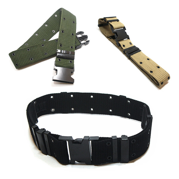 Tactical belt armed S belt buckle for training woven belt