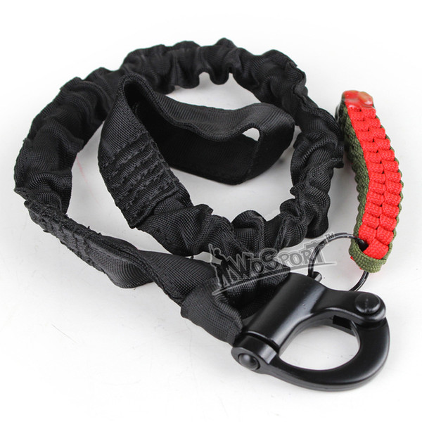 hunting accessories airsoft gear molle system single point sling elastic safety tactical sling Lanyard Line for climbing