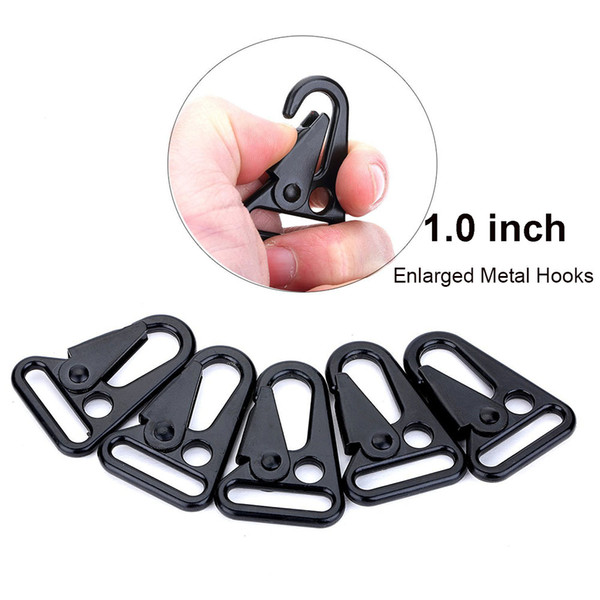 Enlarged HK Clips Hooks for Paracord Sling Outdoors Bag Backpack Mini Carabiner Keychain Snap Hooks for Outdoor Bag Backpack Rifle Gun