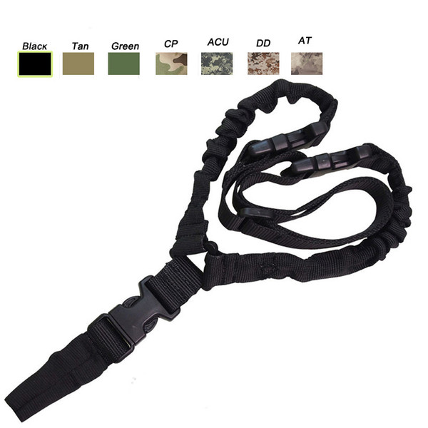 Outdoor Sports Army Hunting Camo Gear Rifle Shooting Paintball Gear Airsoft Strap Gun Lanyard Single Point Tactical Sling SO12-004