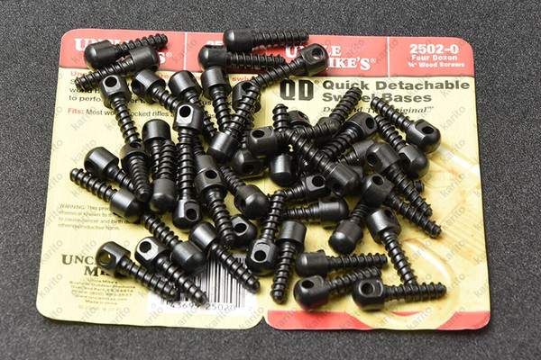 Sparta rifle shotgun Swivels front Rear all steel 48 pcs Wood Screw Base adapter 2502-0 M6457