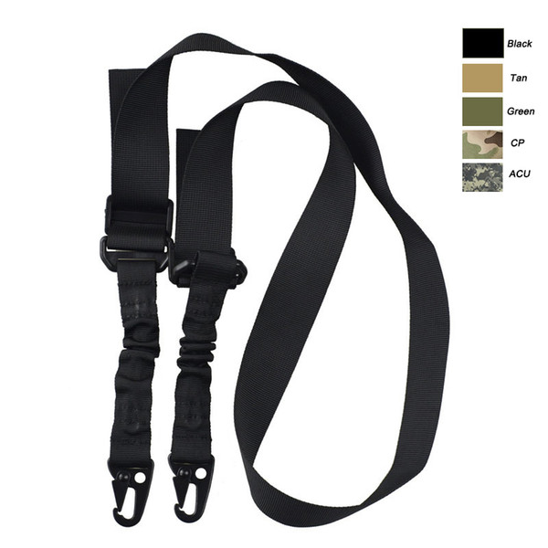 Outdoor Sports Army Hunting Rifle Shooting Paintball Gear Airsoft Strap Gun Lanyard Two Point Dual Point Tactical Sling SO12-002