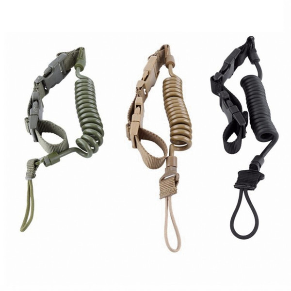 Tactical Sling Lanyard Two Points Belt Strap Adjustable Bungee Sling Paintball Airsoft Accessories