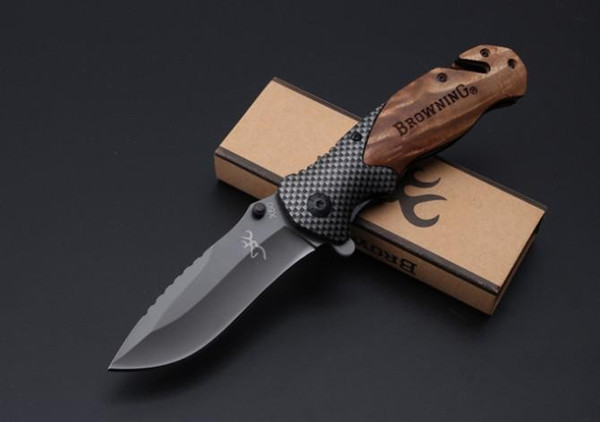 Browning X50 Flipper Titanium Pocket Folding Knife 440C 57HRC Tactical Camping gear Hunting Survival Knives Utility Clasp EDC Tools P67F