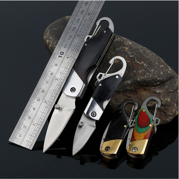 Mini Keychain Knife Camping Outdoor Multifunction Folding Knife Wild Survival Tool Knife - Wholesale