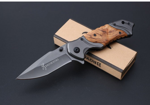 New Browning X49 Flipper Folding Pocket Knife EDC Tools Titanium Tactical Rescue Assisted Quick-Open Camping Hunting Hiking Knives Gift P69F