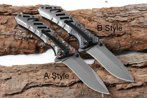 2 Styles Browning A339 Folder Fast-Opening Assisted Folding Tactical Pocket Knife 440C Steel Blade Christmas Gift Knives Collection P44F