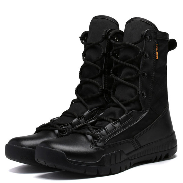 Army Tactical Men Designer Shoes Outdoor Sport Tall Boots Desert Boots Men Shoes for Hiking camping shooting cycling