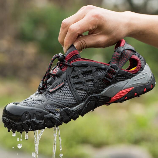 Men Outdoor Sneakers Breathable Hiking Shoes Big Size Men Women Outdoor Hiking Sandals Men Trekking Trail Water Sandals