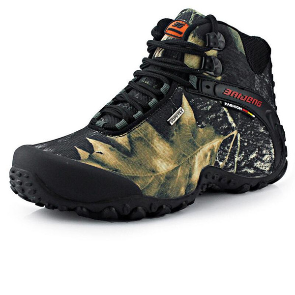 New Waterproof Canvas Hiking Shoes Boots Anti-skid Wear Resistant Breathable Fishing Shoes Climbing Outdoor Shoes Free Shipping