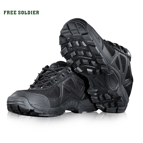 Free Soldier Outdoor Sports Camping Hiking Men Shoes Mountain Non -Slip Breathable Tactical Boots for Men Outdoor Shoes