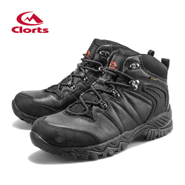 Clorts Genuine Leather Men Hiking Boots Outdoor Mountain Shoes Waterproof Climbing Boots Outdoor Shoes Hkm -822D